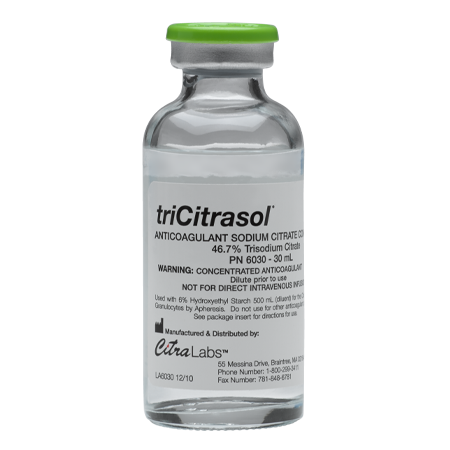 triCitrasol® Anticoagulant Sodium Citrate Concentrate from Zimmer Biomet